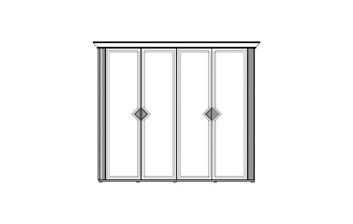 4 Doors Wardrobe