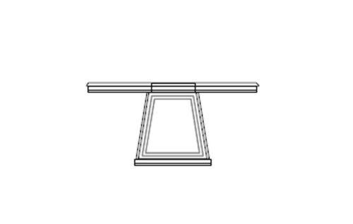 Square Table w/1 Extension