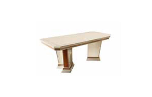 Rectangular table with 1 extension