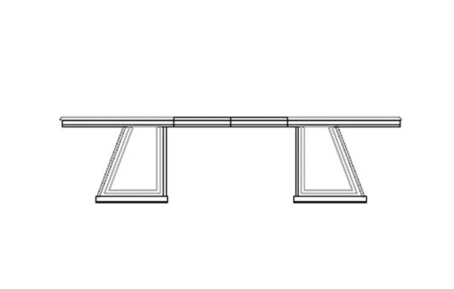 Rectangular Table w/2 Extensions