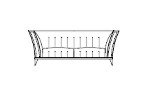 2 Seats Sofa