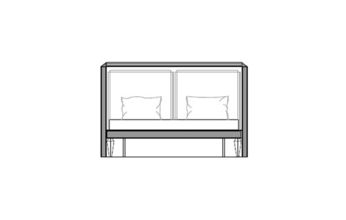 Bed King Size cm 180/200 x 200