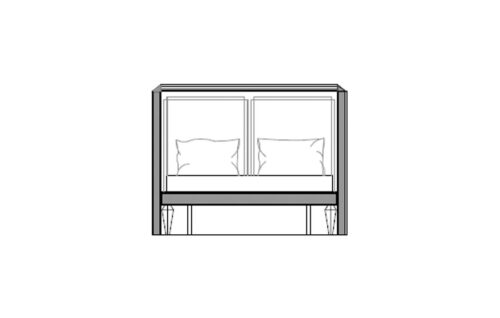 Bed Italian Size cm 160 x 190/200