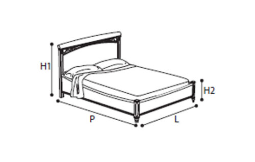 BED WITH RING 160