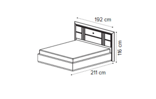Bed MIRAGE 160X200
