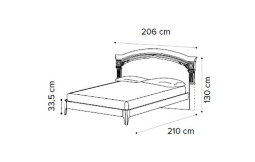 NABUCCO bed 160x200 w/ring