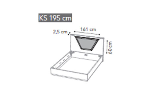 Cushion headboard 200 KS letto SMART