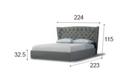Puccini bed 180 with storage