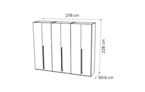 6 door wardrobe