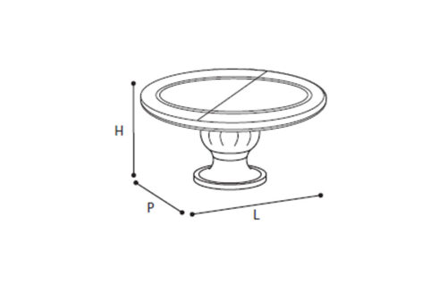 ROUND TABLE WITH EXTENSION