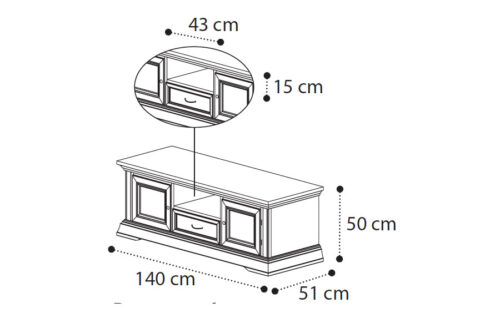 Midi tv cabinet