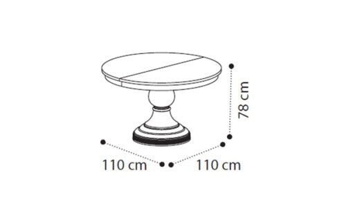 Round table w/1 extension