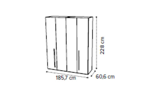 4 door wardrobe