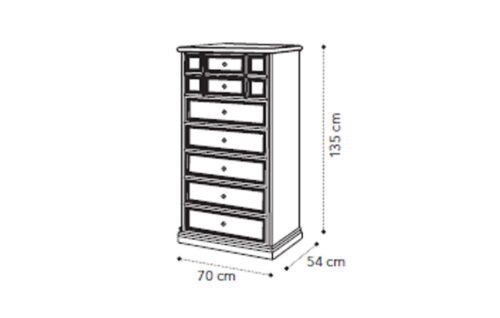 7 drawer chest