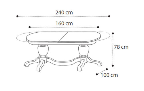 Oval table