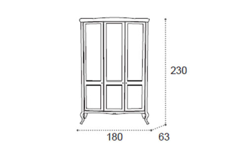 3 door wardrobe