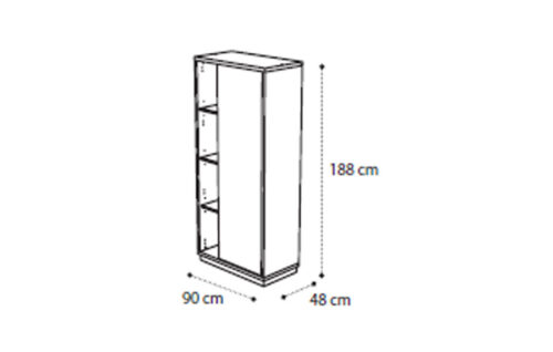 Bookcase Rh - Lh