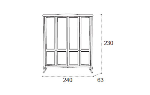 4 door wardrobe