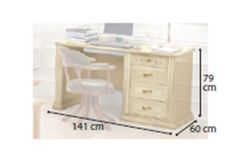 Premium writing desk 3 drawers