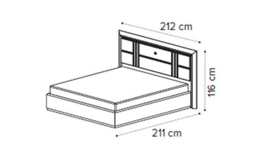 180X200 Bed MIRAGE