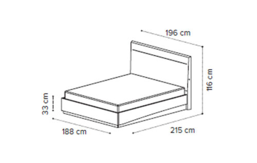 LEGNO bed 180X200