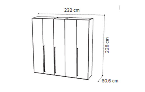 5 door wardrobe