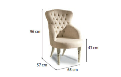 Capitonné armchair