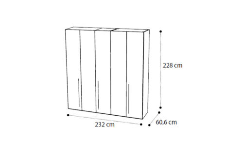 5 door wardrobe