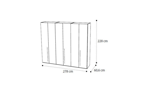 6 door wardrobe