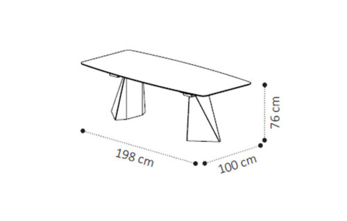 Table TENT/ceramic fix top