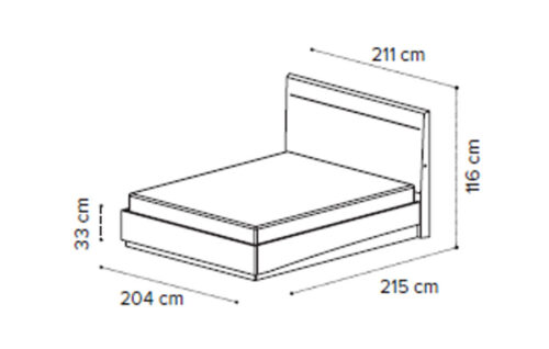 LEGNO bed 200X200