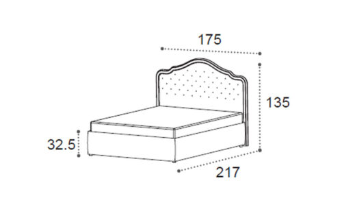 Otello bed 160 with storage
