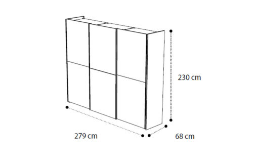 3/D sliding door wardrobe