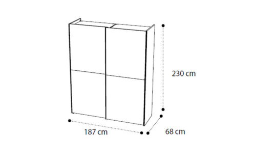 2/D sliding door wardrobe