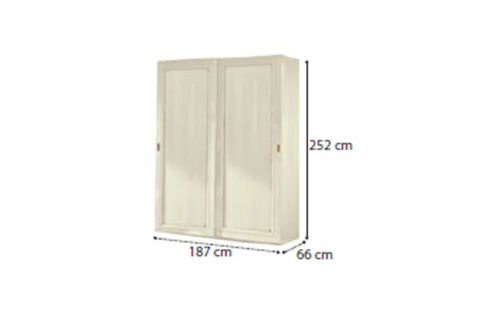 2 sliding door wardrobe “Piana”