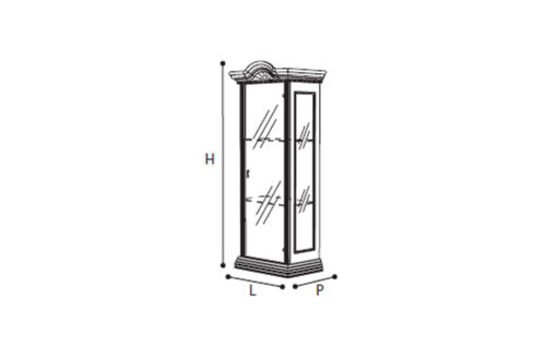 1 DOOR CABINET W/1 LIGHT