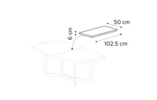 Extension for table 200cm