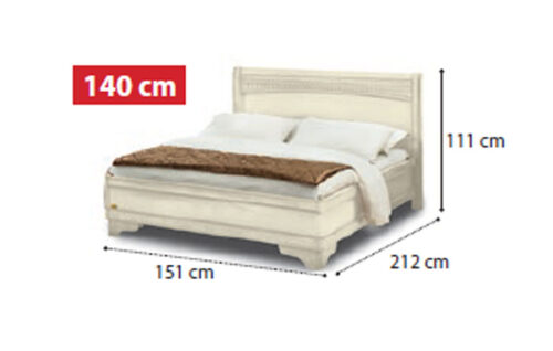 Bed Tiziano with ring