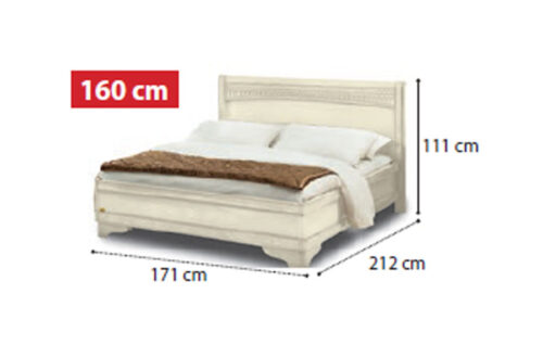 Bed Tiziano with ring