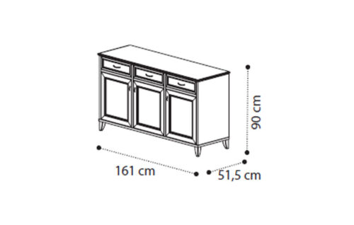 3 Door buffet