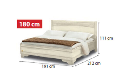 Bed Tiziano with ring