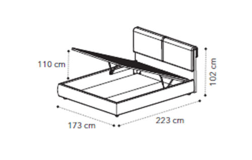 VENUS bed 160 with storage