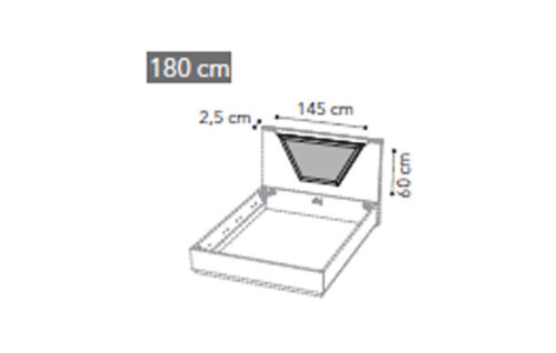Cushion headboard 180 letto SMART